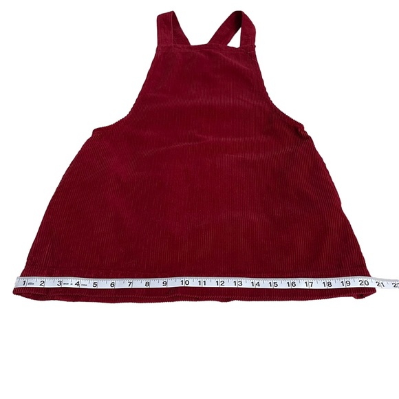BDG By Urban Outfitters Candid Burgundy Corduroy Pinafore Dress Size S - Picture 9 of 11